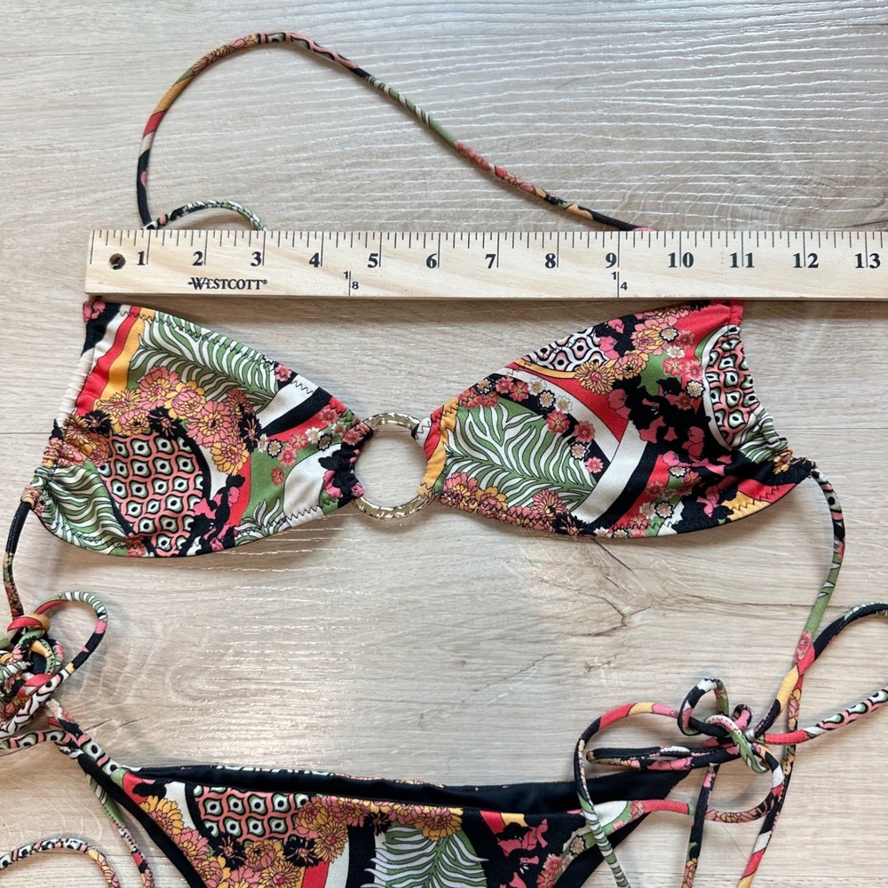 Sommer Swim Lucia Milla Bahamas Bikini Set S/M Women Boho Small Multicolor Nylon - Picture 2 of 9